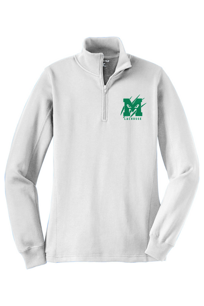 Monsters LC Adult Women's Embroidered Quarter-Zip Pullover