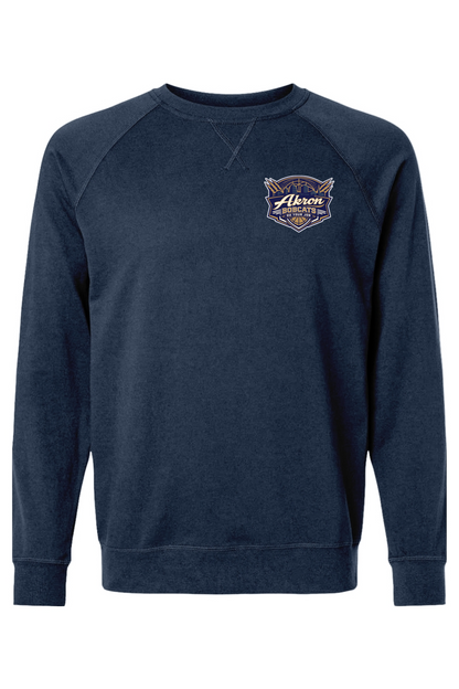 Arkron Bobcats Basketball Adult Heavyweight Raglan Long Sleeve