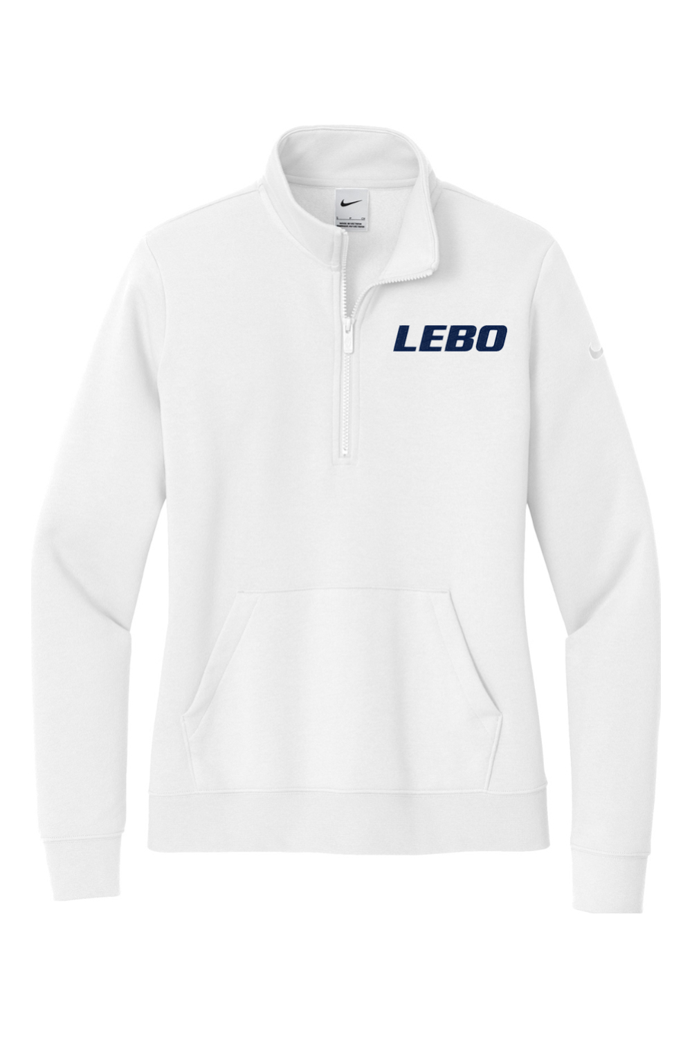 Mt. Lebanon SA Embroidered Nike Ladies Club Fleece Sleeve Swoosh 1/2-Zip