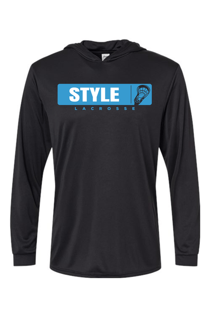 Style Lacrosse Hooded Long Sleeve T-Shirt Signature Lacrosse