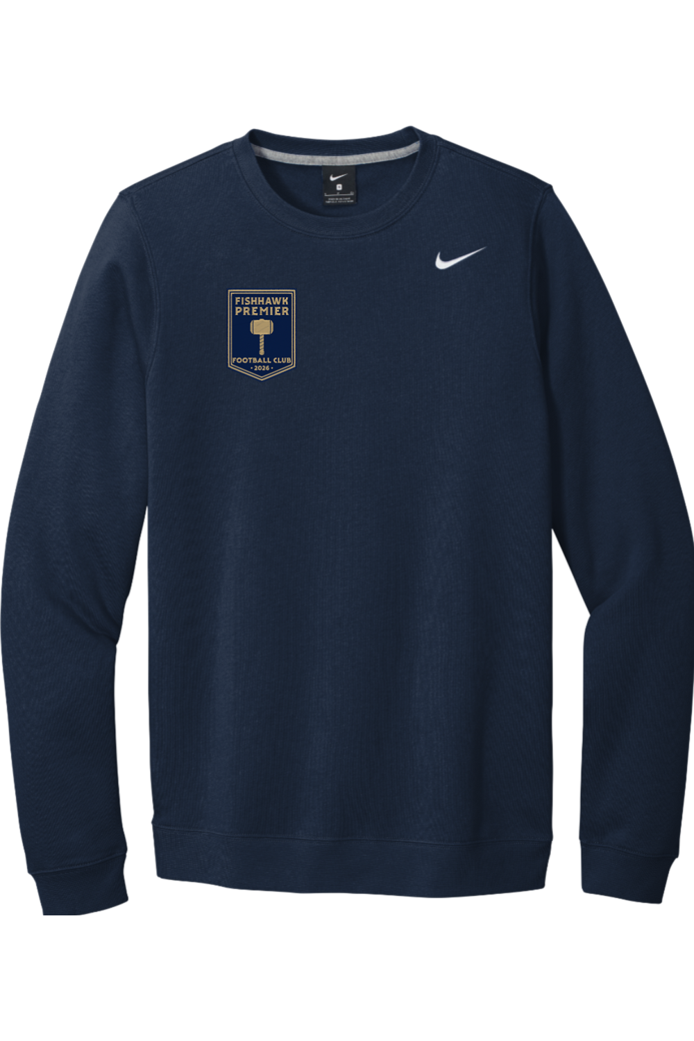 Fishhawk Premier Embroidered Nike Club Fleece Crew