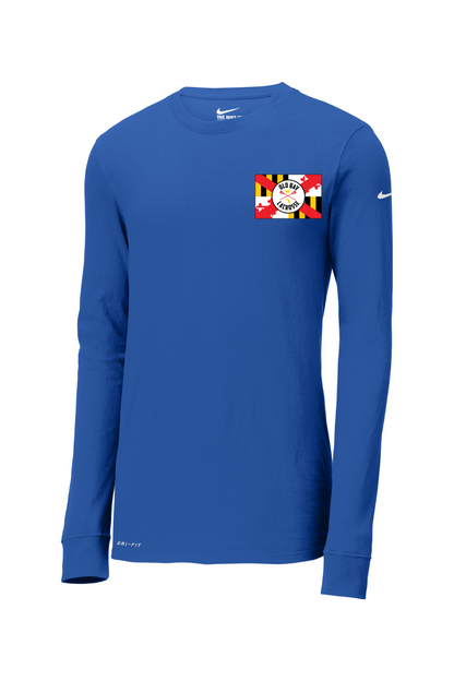 Old Bay Lacrosse Nike Dri-FIT Cotton/Poly Long Sleeve Tee