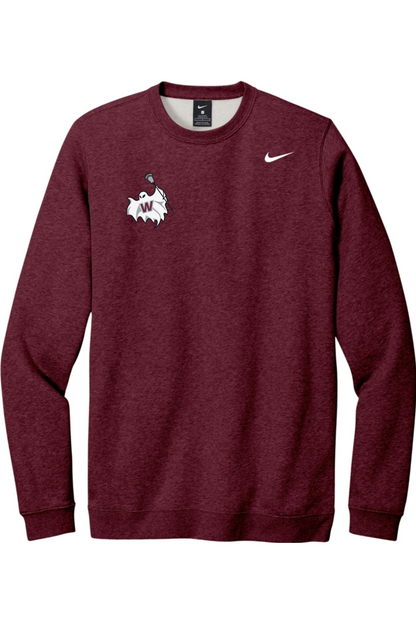 Westford Lacrosse Embroidered Nike Club Fleece Crew