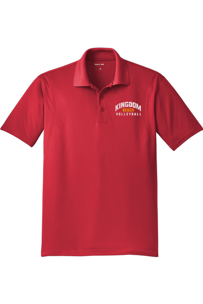 Kingdom Beach Volleyball Adult Embroidered Athletic Polo