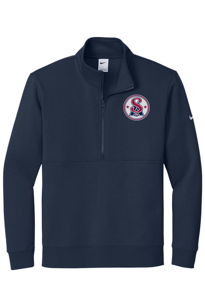 Southern Aces Volleyball Embroidered Nike Club Fleece Sleeve Swoosh 1/2-Zip