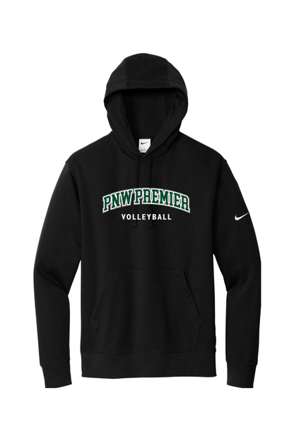 PNW Premier Volleyball Embroidered Nike Club Fleece Sleeve Swoosh Pullover Hoodie