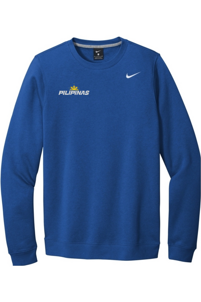 Philippines Lacrosse Embroidered Nike Club Fleece Crew