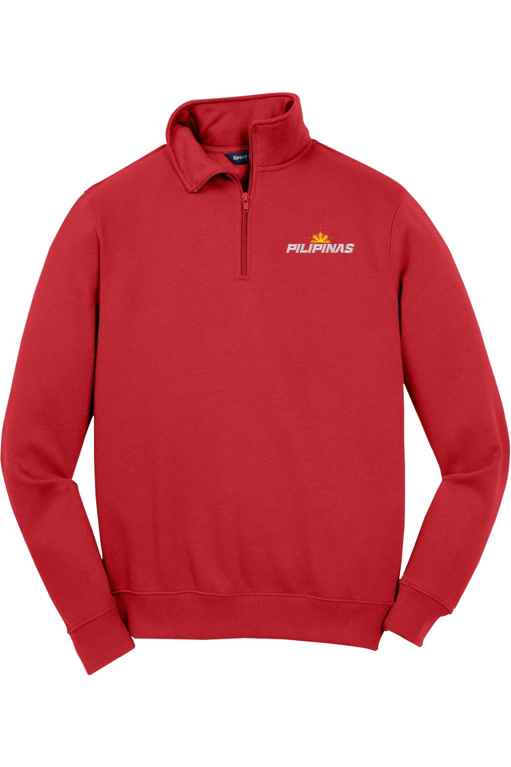 Philippines Lacrosse Adult Embroidered Quarter-Zip Pullover