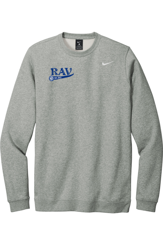 Rome Area Volleyball Embroidered Nike Club Fleece Crew