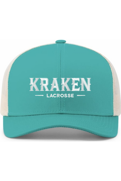 Kraken Lacrosse Embroidered Trucker Hat