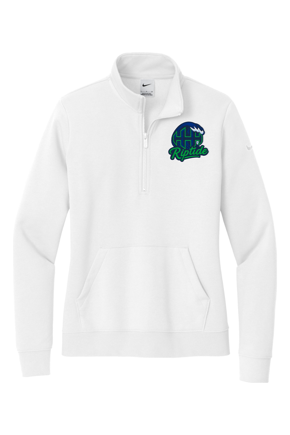HHH Riptide Embroidered Nike Ladies Club Fleece Sleeve Swoosh 1/2-Zip