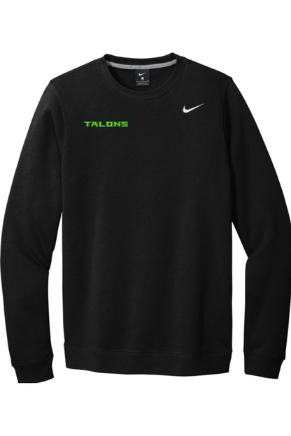 Talons Baseball Embroidered Nike Club Fleece Crew