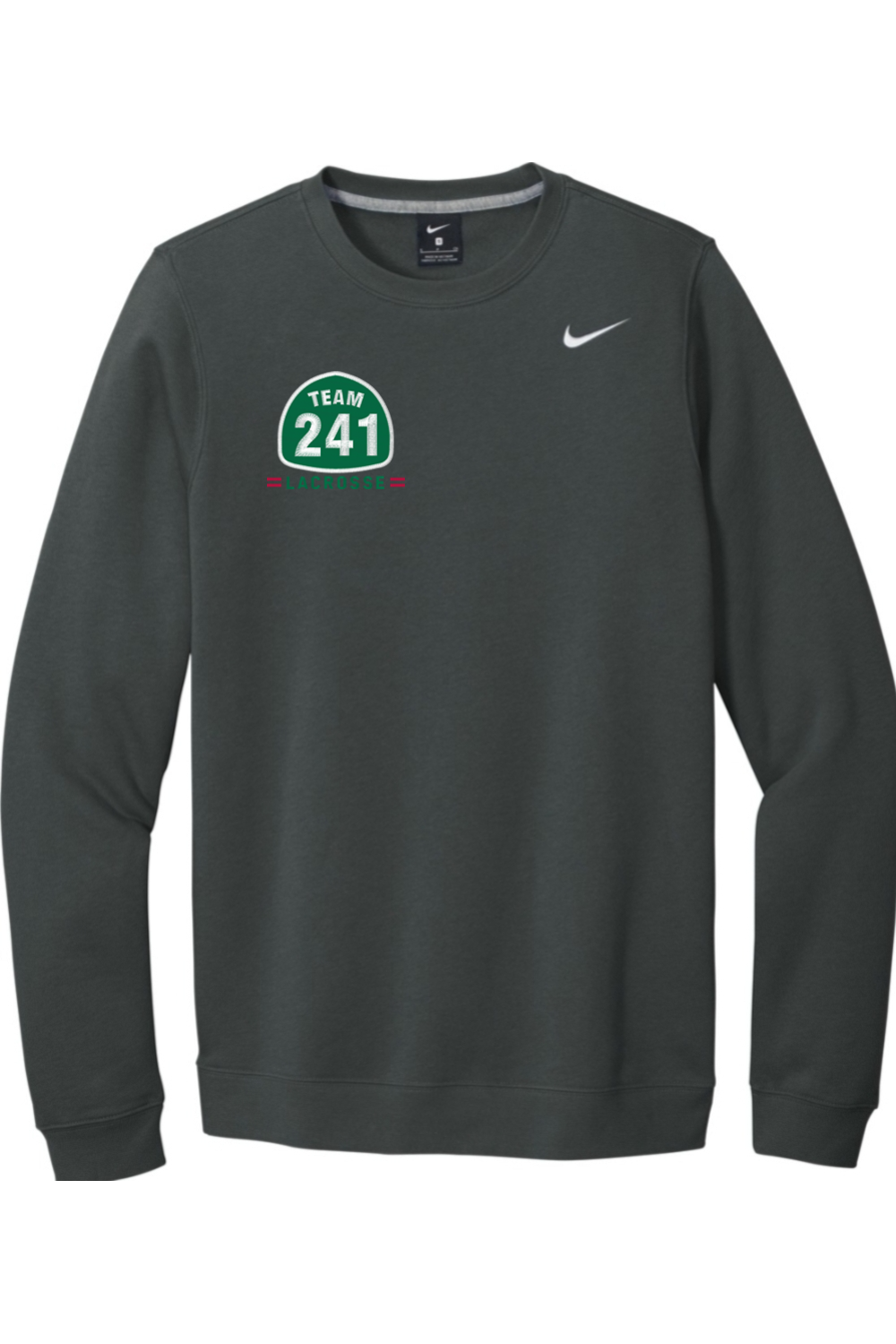 California Lacrosse Embroidered Nike Club Fleece Crew