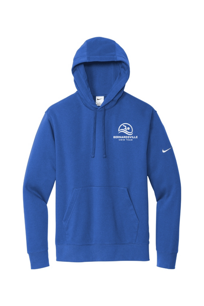 Bernardsville Swimming Embroidered Nike Club Fleece Sleeve Swoosh Pullover Hoodie