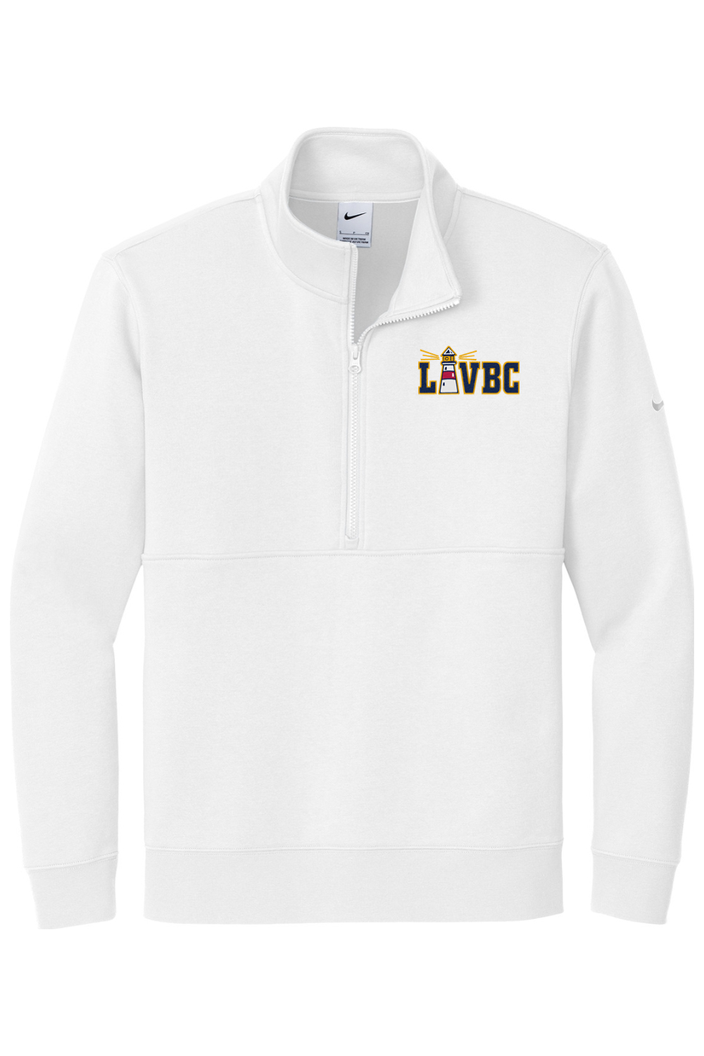 Long Island Volleyball Embroidered Nike Club Fleece Sleeve Swoosh 1/2-Zip
