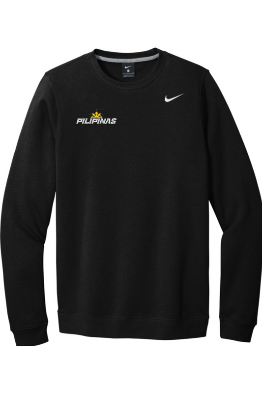 Philippines Lacrosse Embroidered Nike Club Fleece Crew