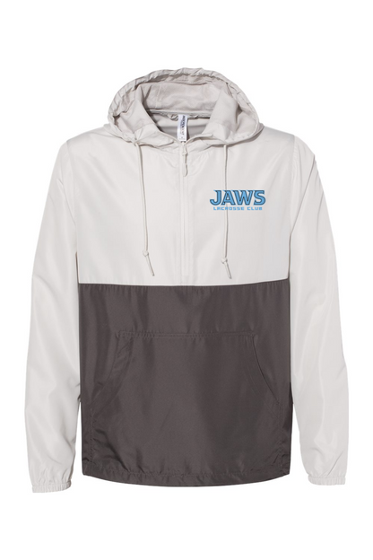 Jaws Lacrosse Club Unisex Lightweight Quarter-Zip Windbreaker Pullover Jacket