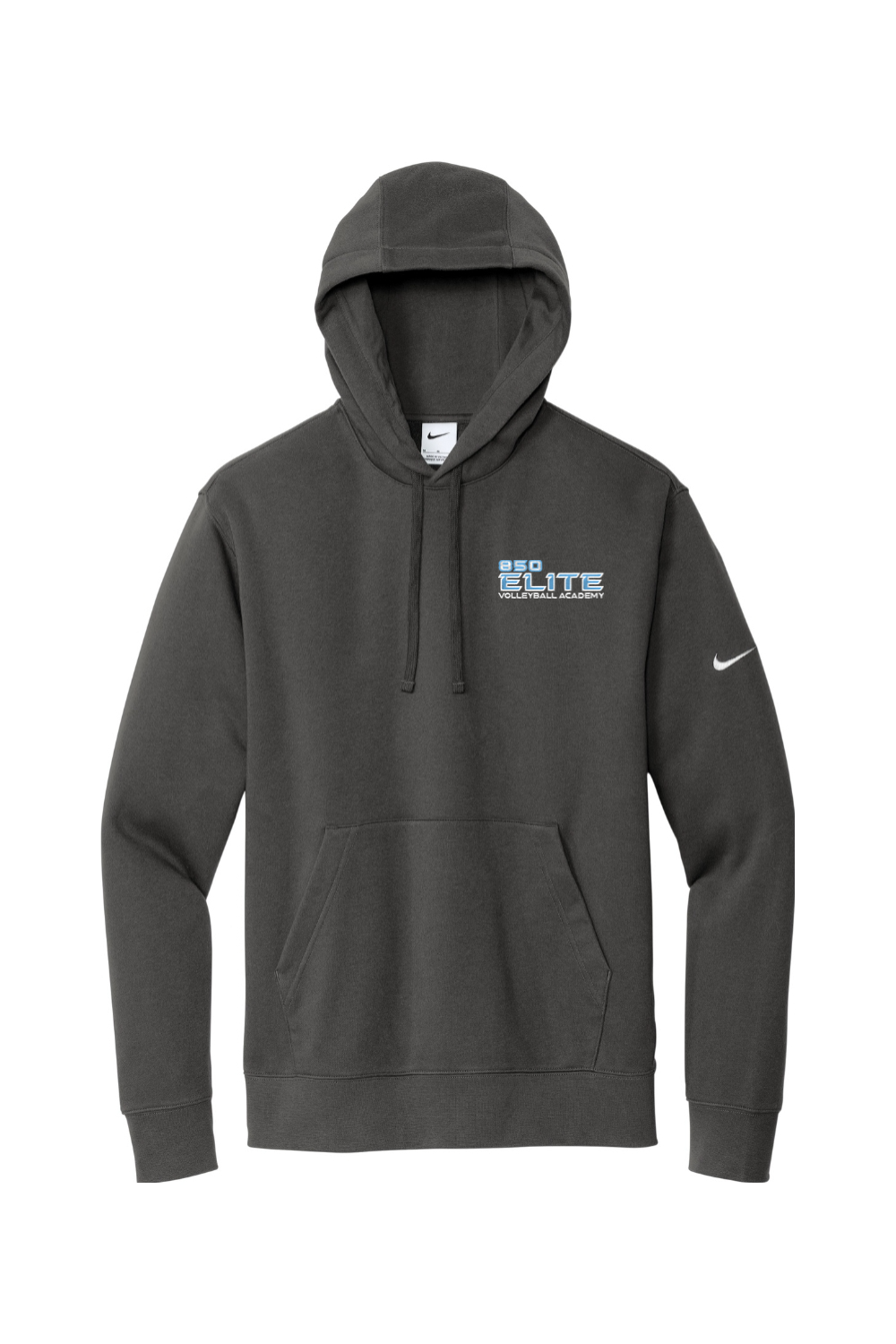 850 Elite Volleyball Embroidered Nike Club Fleece Sleeve Swoosh Pullover Hoodie