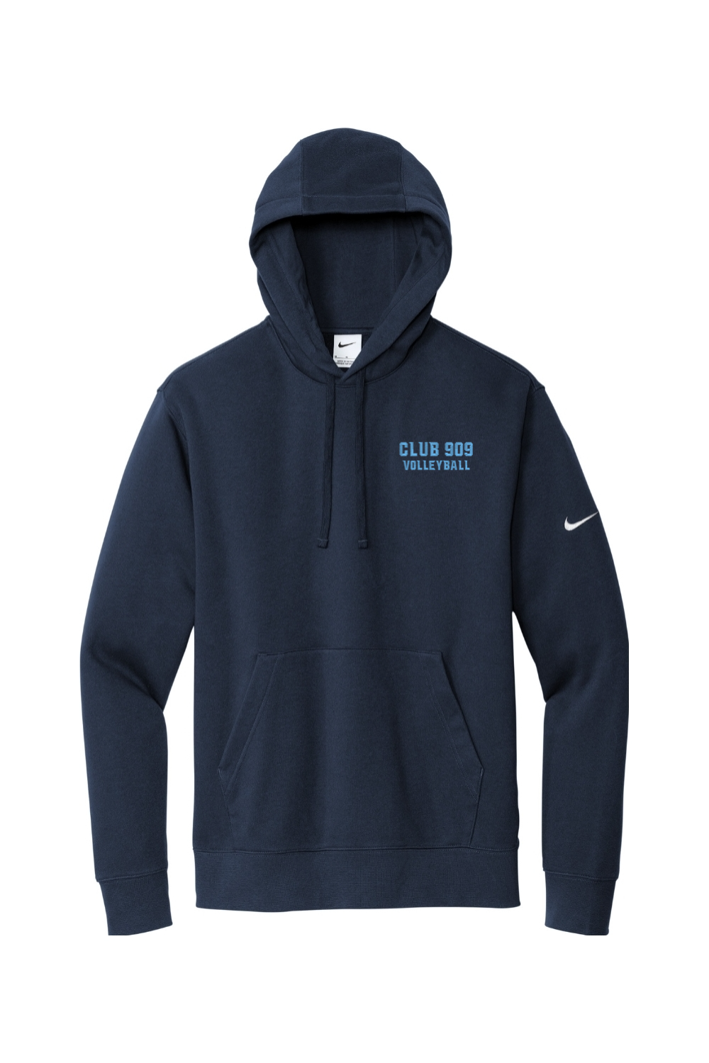 Risen 909 Coaches Embroidered Nike Club Fleece Sleeve Swoosh Pullover Hoodie