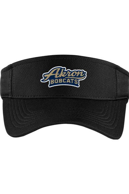 Arkron Bobcats Basketball Embroidered Visor