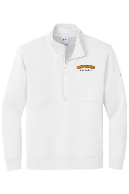 Brookside Lacrosse Embroidered Nike Club Fleece Sleeve Swoosh 1/2-Zip