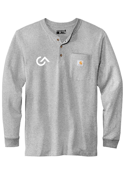 G&A Partners Men's Carhartt Long Sleeve Henley T-Shirt