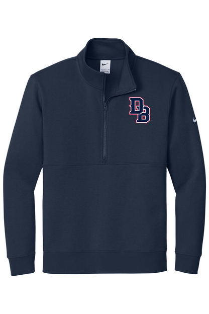 Dallas Bats Baseball Embroidered Nike Club Fleece Sleeve Swoosh 1/2-Zip