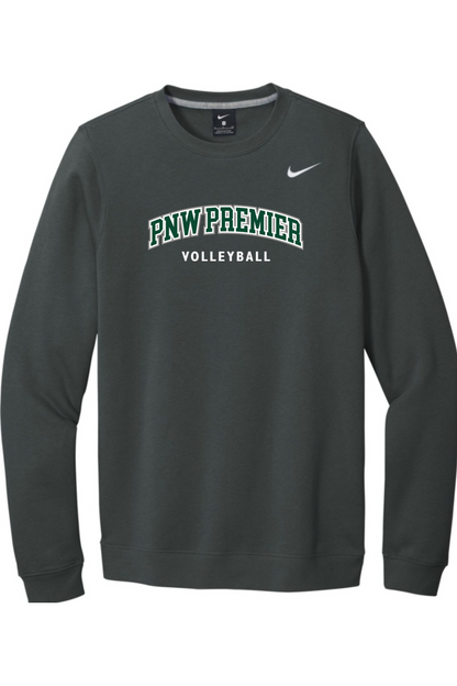 PNW Premier Volleyball Embroidered Nike Club Fleece Crew
