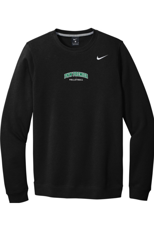 PNW Premier Volleyball Embroidered Nike Club Fleece Crew