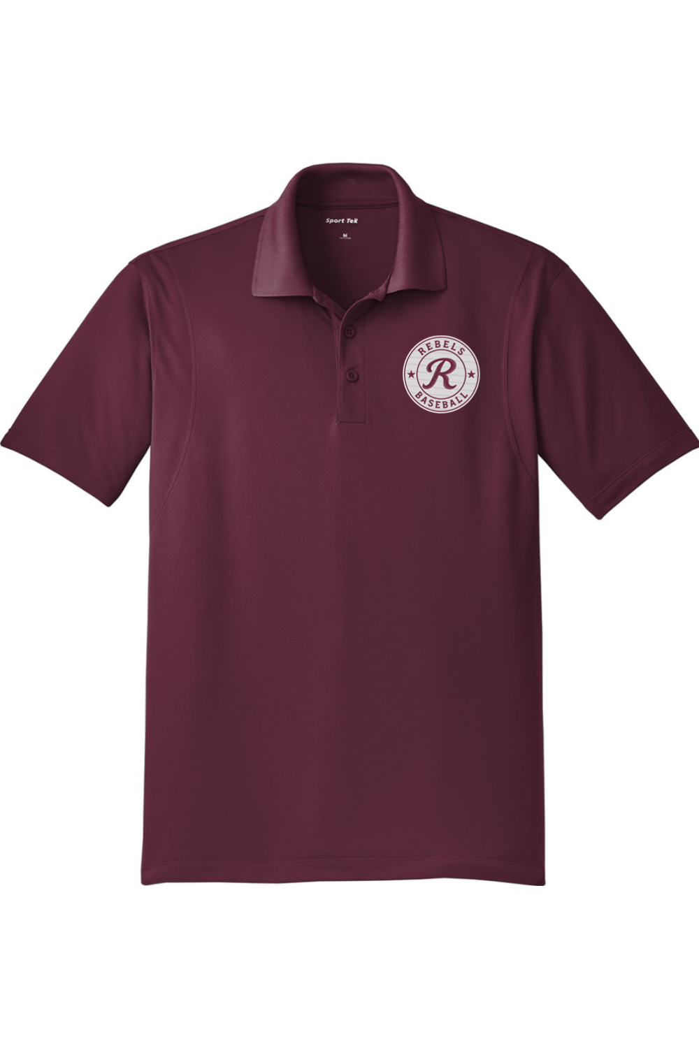 Rebels Travel Baseball Adult Embroidered Athletic Polo