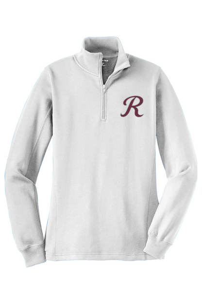 Rebels Travel Baseball Adult Women's Embroidered Quarter-Zip Pullover