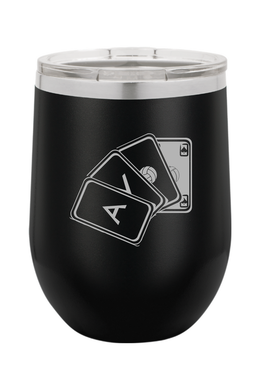 Ace Volleyball Insulated Wine Tumbler