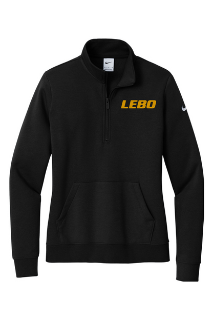 Mt. Lebanon SA Embroidered Nike Ladies Club Fleece Sleeve Swoosh 1/2-Zip