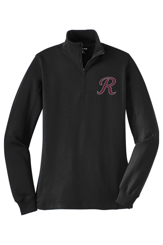 Rebels Travel Baseball Adult Women's Embroidered Quarter-Zip Pullover