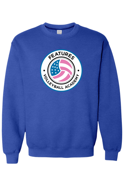 Features Volleyball Adult Heavyweight Sweatshirt