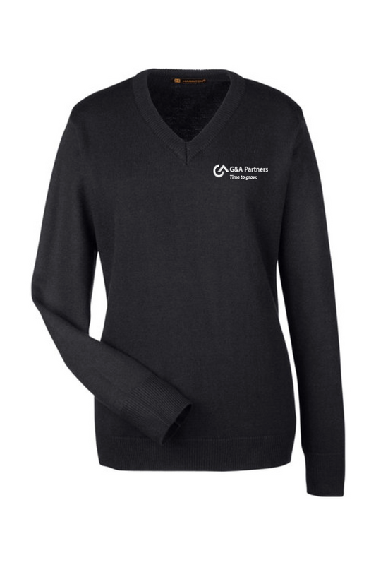 G&A Partners Harriton Ladies' Pilbloc™ V-Neck Sweater