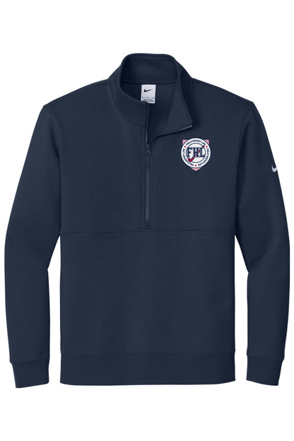 Field Hockey Life Embroidered Nike Club Fleece Sleeve Swoosh 1/2-Zip