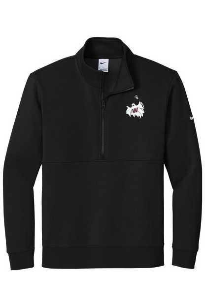 Westford Lacrosse Embroidered Nike Club Fleece Sleeve Swoosh 1/2-Zip