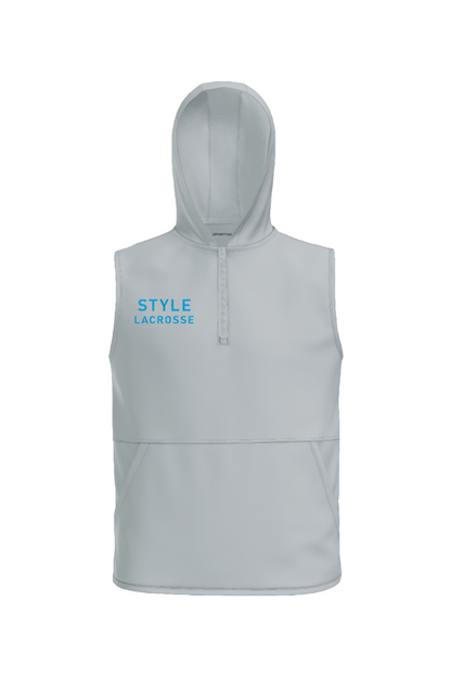 Style Lacrosse Stretch Sleeveless Hooded 1/4-Zip