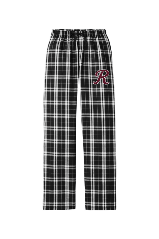 Rebels Travel Baseball Adult Women's Flannel Plaid Pants