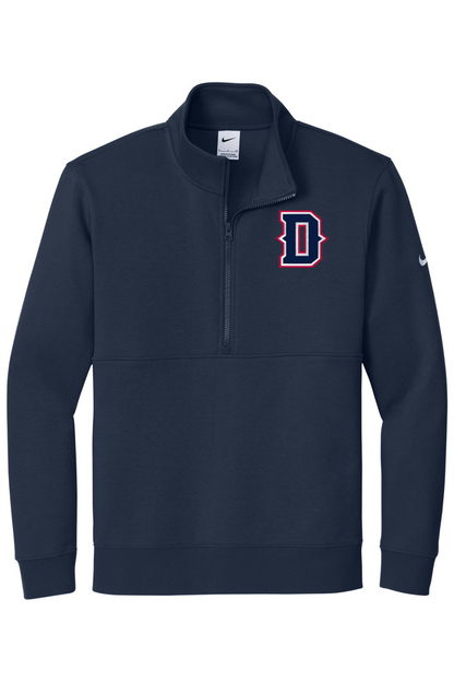 Dallas Bats Baseball Embroidered Nike Club Fleece Sleeve Swoosh 1/2-Zip