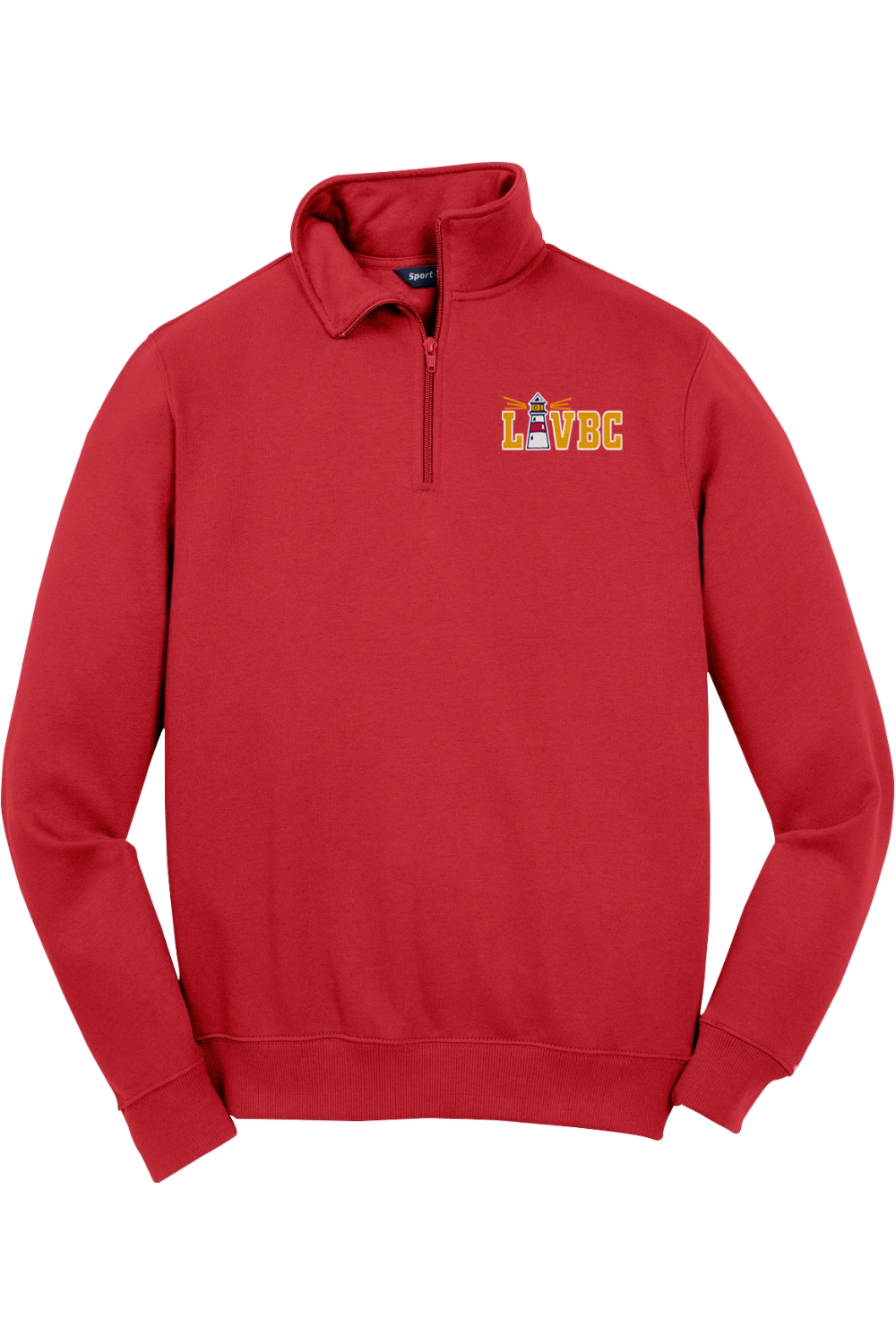 Long Island Volleyball Adult Embroidered Quarter-Zip Pullover
