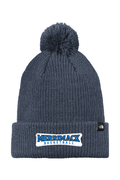 Merrimack Basketball Pom Beanie