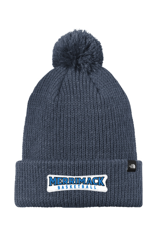 Merrimack Basketball Pom Beanie
