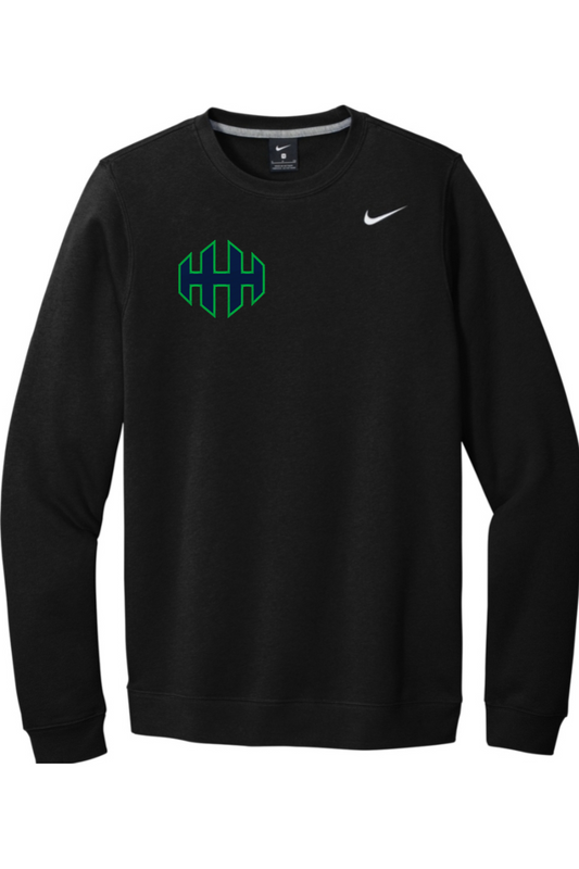 HHH lacrosse Embroidered Nike Club Fleece Crew