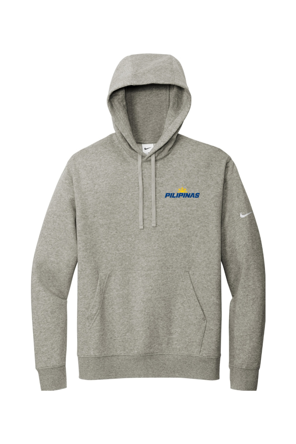 Philippines Lacrosse Embroidered Nike Club Fleece Sleeve Swoosh Pullover Hoodie