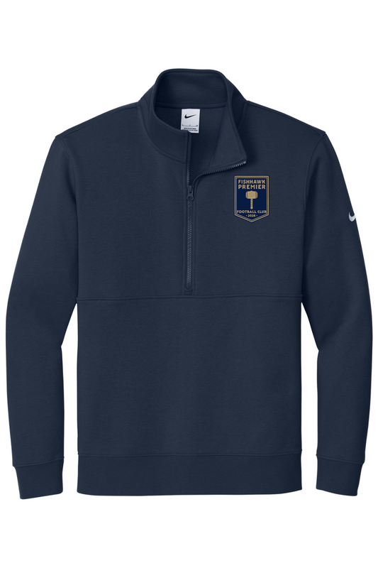 Fishhawk Premier Embroidered Nike Club Fleece Sleeve Swoosh 1/2-Zip