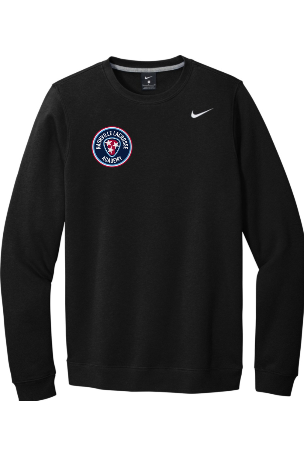 Nashville Lacrosse Embroidered Nike Club Fleece Crew