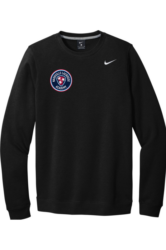 Nashville Lacrosse Embroidered Nike Club Fleece Crew