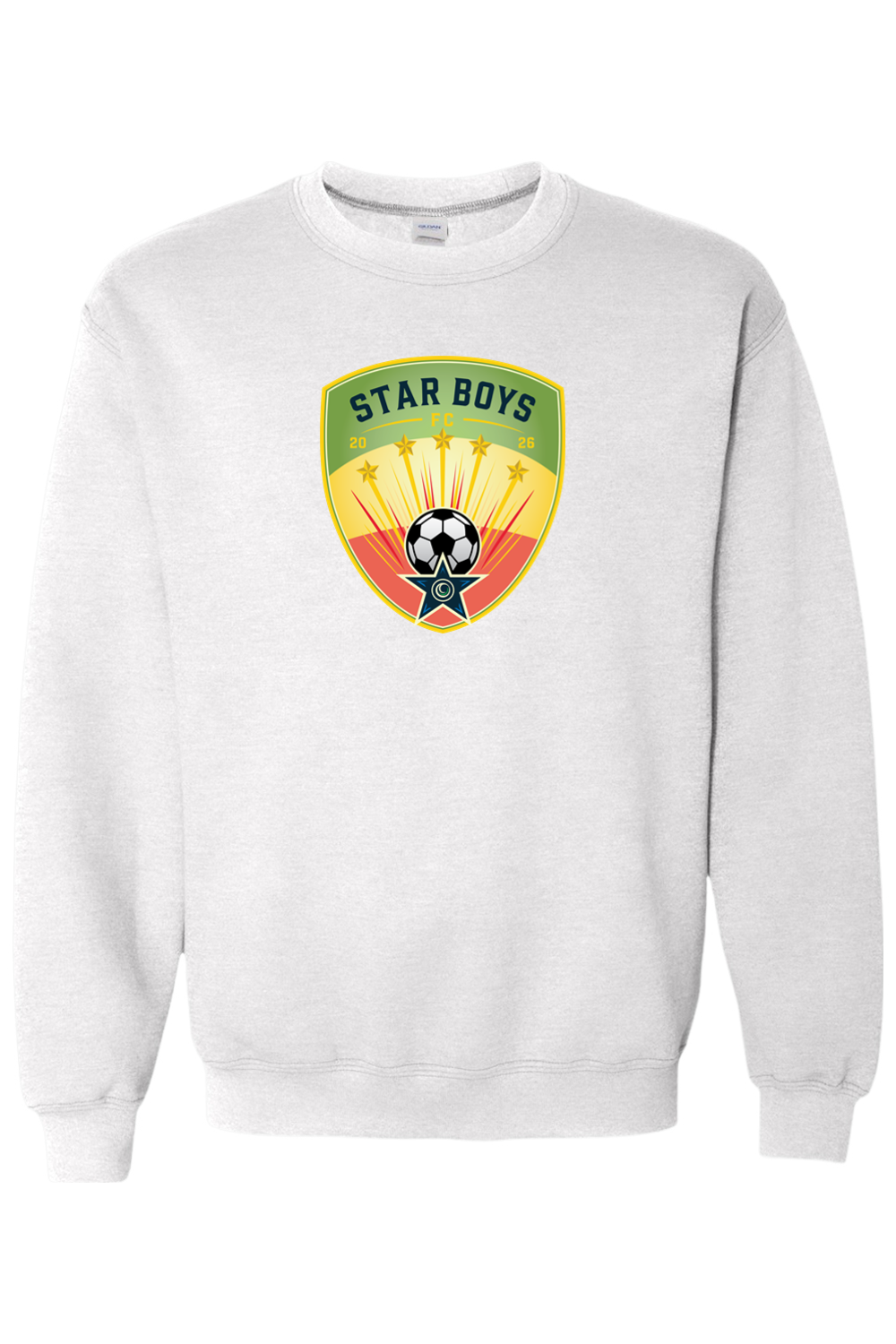 Star Boys Soccer Adult Heavyweight Sweatshirt